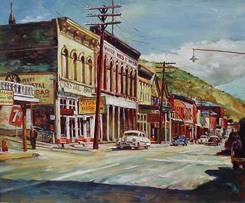 Fil Mottola - Virginia City - Oil on Canvas - 25x30"