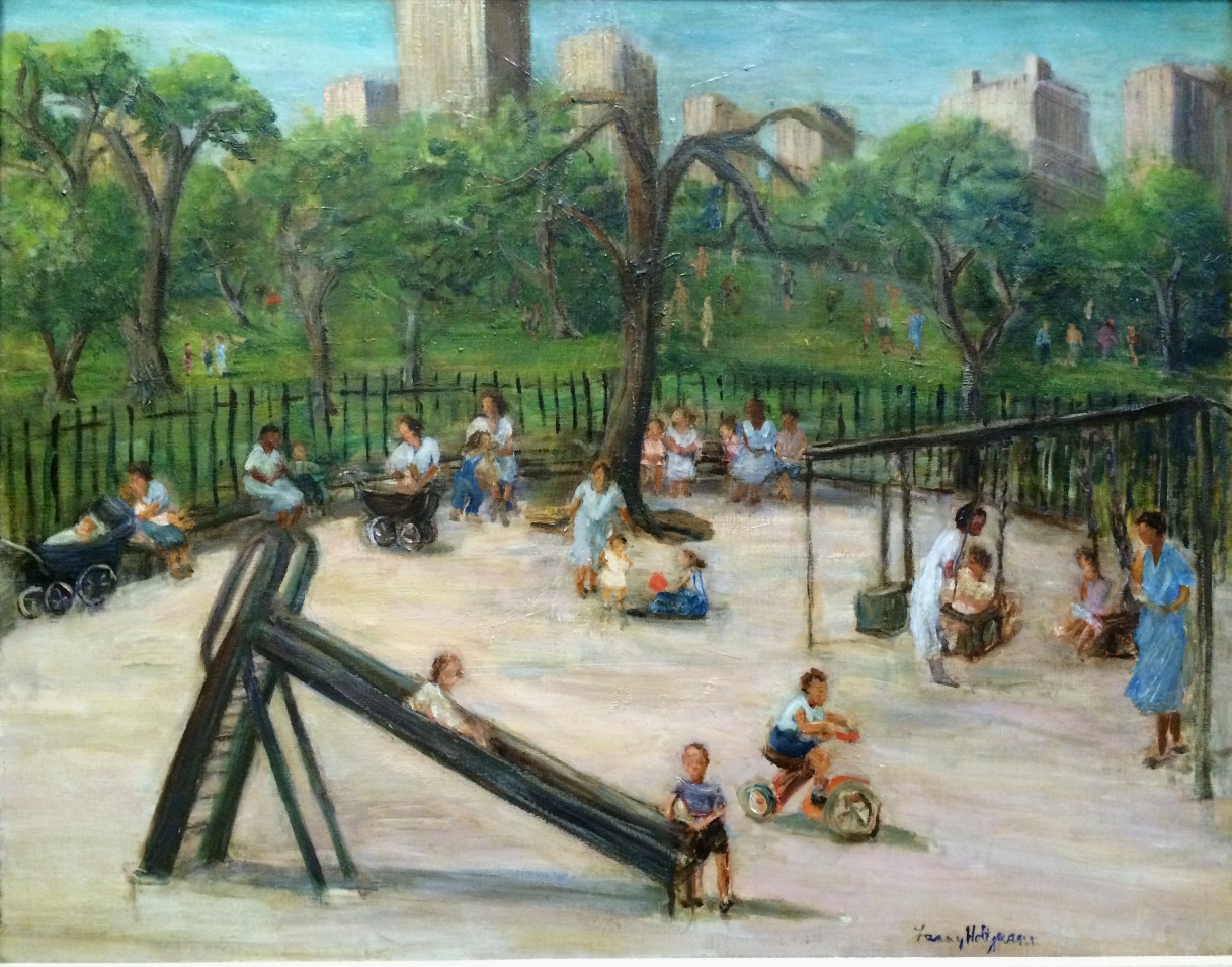 Fanny Holtzmann - Central Park, New York - Oil on Canvas - 22 x 28"