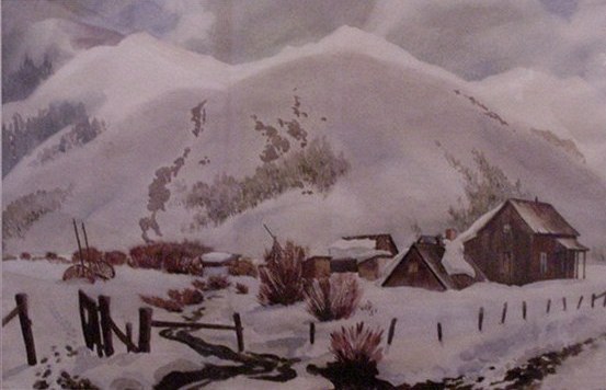 Standish Backus Jr. - Winter Magic - Watercolor - 13" x 20"