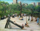 Fanny Holtzmann - Central Park, New York - Oil on Canvas - 22 x 28"